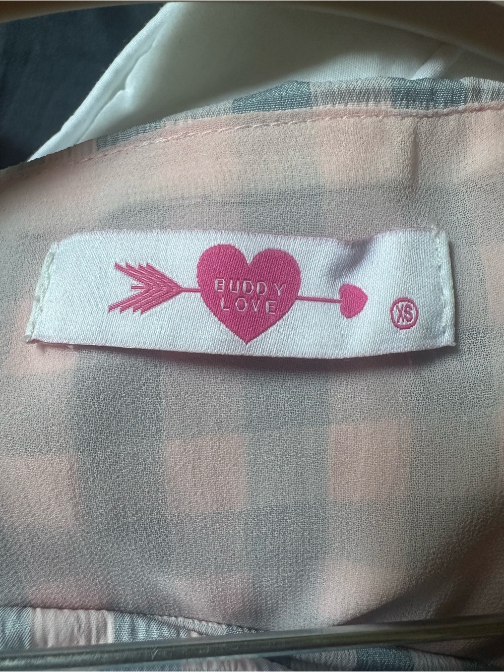 Buddy Love Pink and Gray Gingham Maxi Skirt Set - Picture 7 of 7